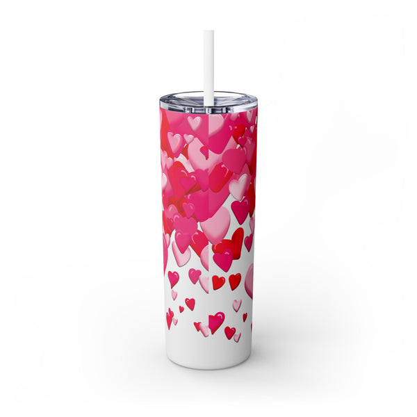 Lot's of Love Hearts Skinny Tumbler 20oz
