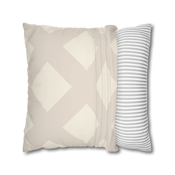 White Ivory Reversible Faux Suede Soft Pillow Cover