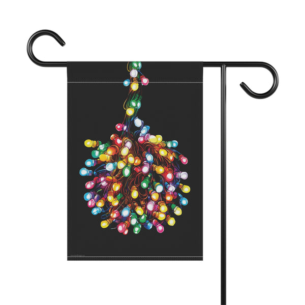 Tangled Lights Funny Christmas Flag