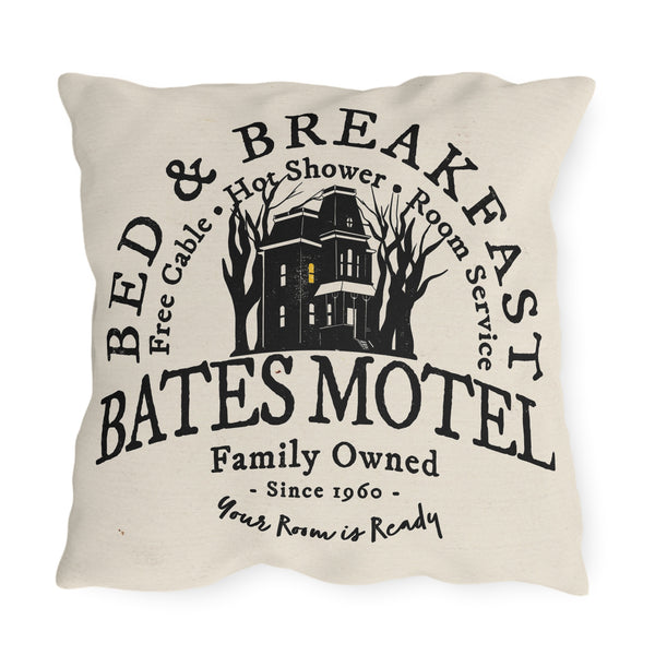 Bates Motel Indoor Outdoor Halloween Pillow