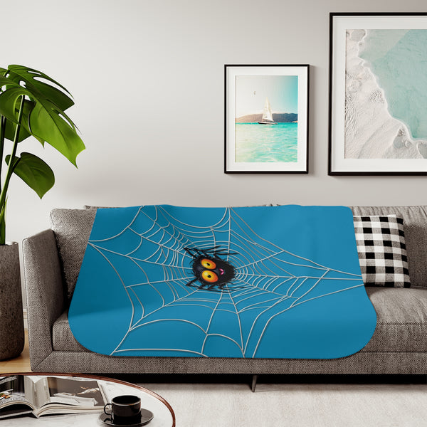 Happy Spider Halloween Toddler Baby Blanket
