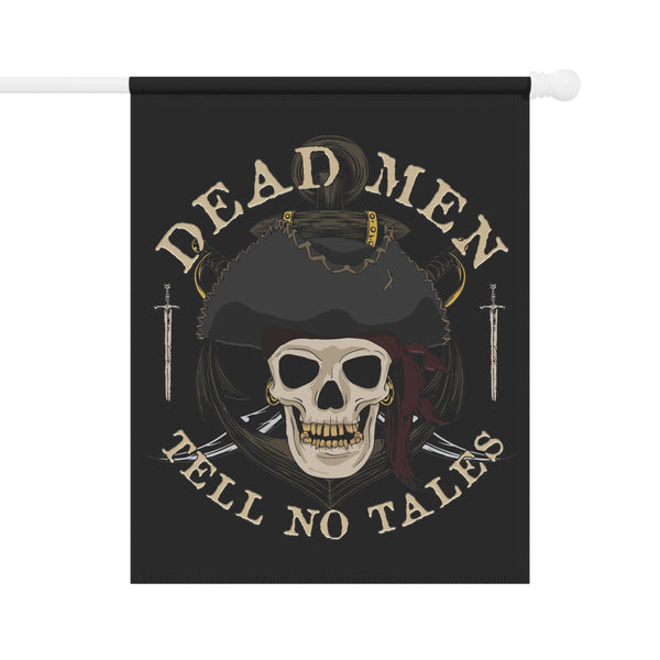 Pirate Skull Dead Men Tell No Tales Yard Flag