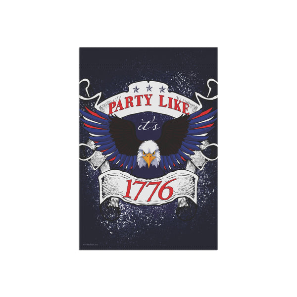 4th of July American Eagle Party 1776 Yard Flag