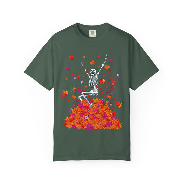 Fall Lovers Skeleton Halloween T-Shirt Comfort Colors®