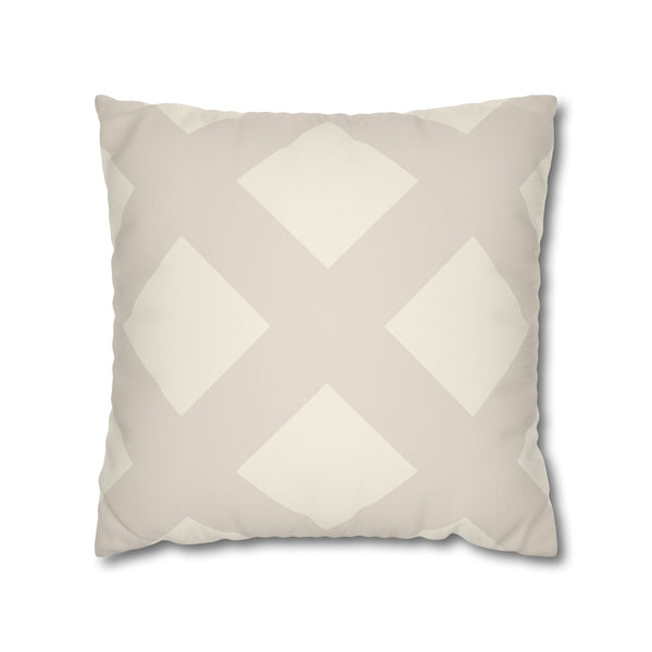 White Ivory Reversible Faux Suede Soft Pillow Cover