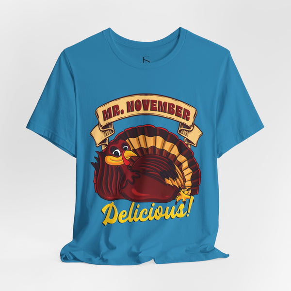 Mr. November Turkey Funny Thanksgiving T-Shirt