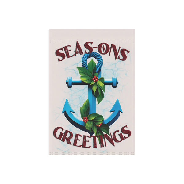 Coastal Christmas Yard Flag Durable Outdoor Holiday Flag