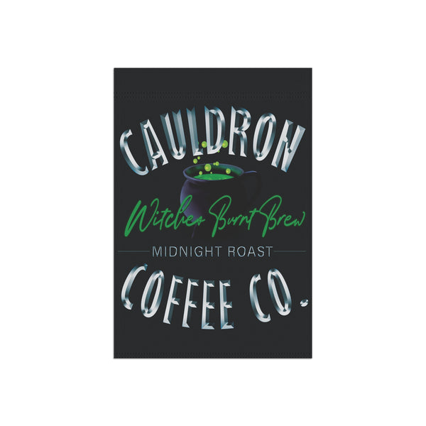 Witches Cauldron Coffee Company Garden Flag