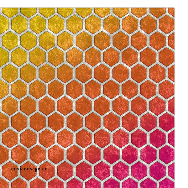 Honeycomb Rainbow Spring Summer Throw Blanket