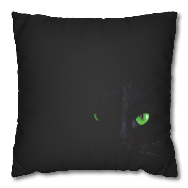 Black Cat Soft Faux Suede Pillow Cover