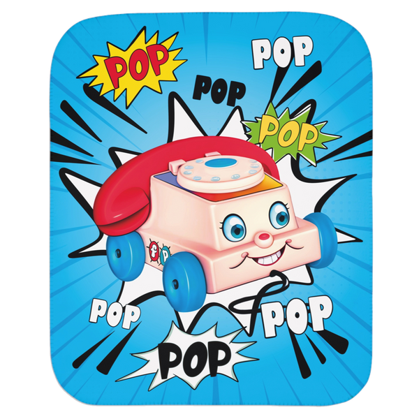 Cute toy phone retro baby blanket gift