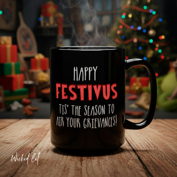 Happy Festivus Funny Christmas Mug 15oz