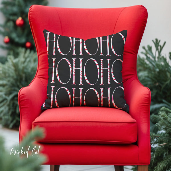 Reversible Holiday Pillow Outdoor Throw Pillow