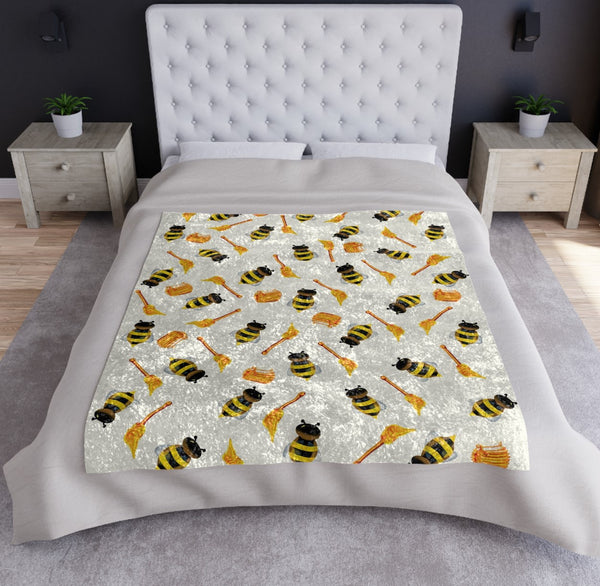 Honey Bees Decorative Throw Blanket