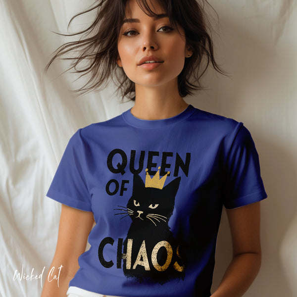Queen of Chaos Black Cat Grunge Style Comfort Colors® T-Shirt