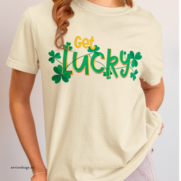 Get Lucky Funny St. Patrick's Party T-Shirt