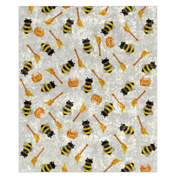 Honey Bees Decorative Throw Blanket