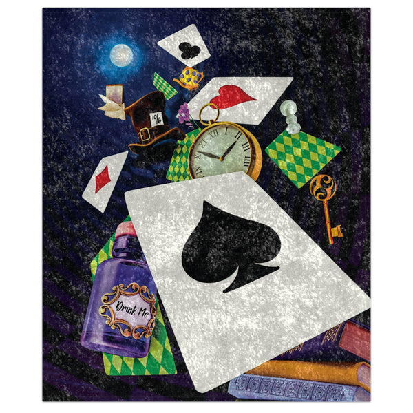 Alice in Wonderland Decorative Throw Blanket