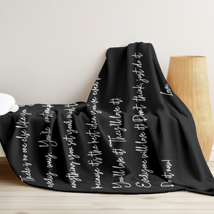 Tequila Inspiration Letter Funny Throw Blanket