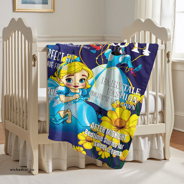 Baby Cinderella Soft Sherpa Baby Blanket