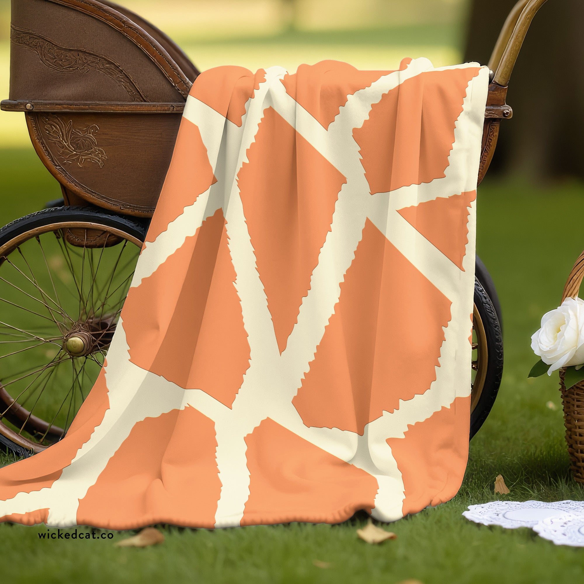 baby giraffe print cute baby blanket