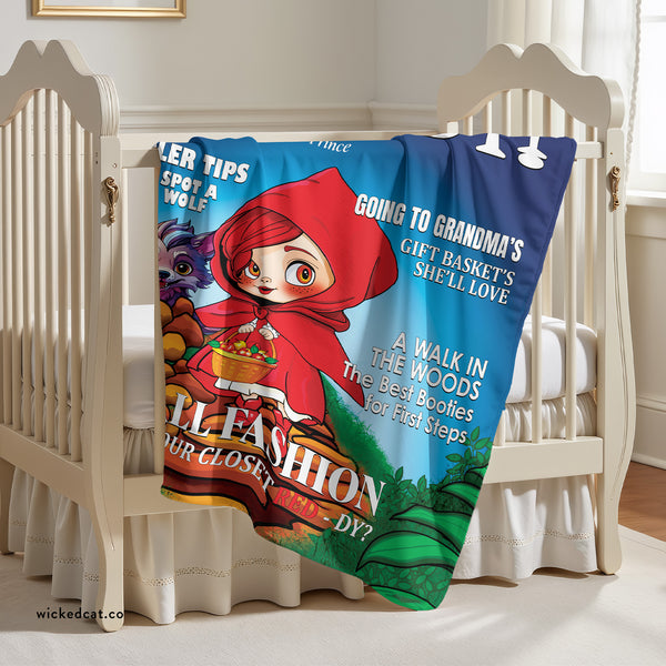 Baby Red Hiding Hood Soft Sherpa Baby Blanket