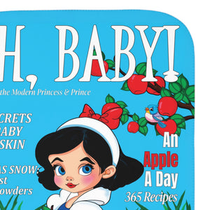 Snow White Illustrated Soft Sherpa Baby Blanket