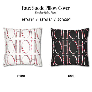 throw pillow with 'Reversible Christmas Cover Covers' design
