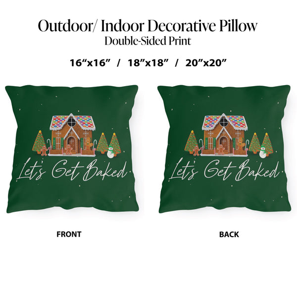 Indoor Outdoor Throw Pillow Christmas Pillow Patio
