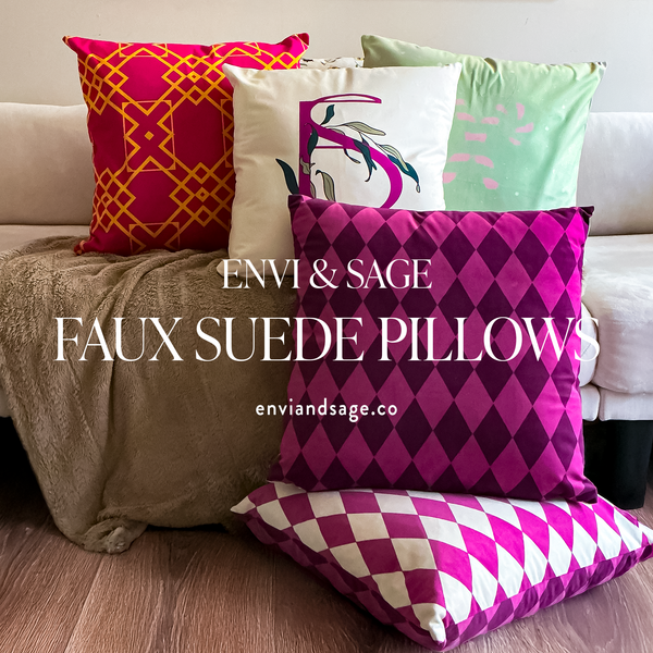 Yellow & Purple Reversible Retro Throw Pillow