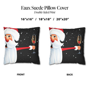 throw pillow with 'Christmas Santa Party Cute Christmas Cover' design