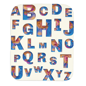 ABC soft baby blanket
