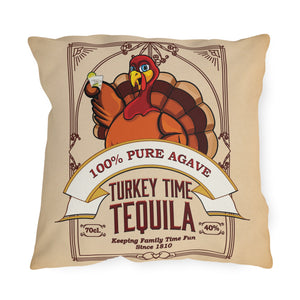 Turkey Tequila Funny Thanksgiving Throw Pillow