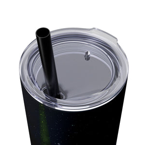 mug with 'The Pale Blue Dot Space Science Insulated Tumbler 20oz' graphic on a white background