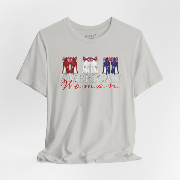 American Woman Patriotic Style Fashion T-Shirt