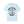 Light blue t-shirt with logo graphic and text 'Eddie's Sewage Service You Dump We Pump Since 1989'.