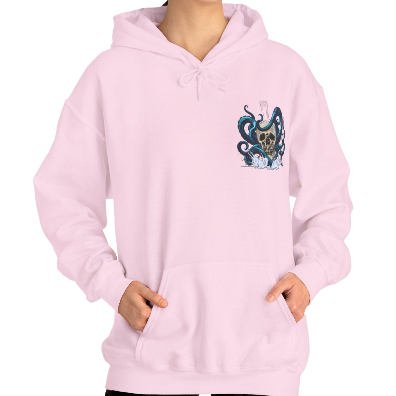 Pirate Sayings Skull Dine as Legends Men's Hoodie