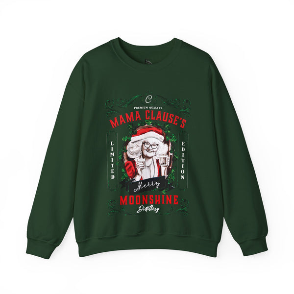 Mrs. Clause's Moonshine Funny Christmas Sweatshirt