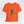 An orange short-sleeve crewneck t-shirt featuring a green alien dancing, with the text 'HELLO MY BABY' arched above it, displayed on a light gray background.
