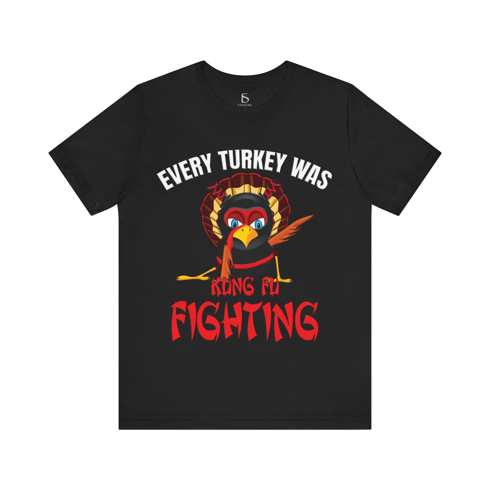 Kung Fu Fighting Turkey 80s Music Funny T-Shirt