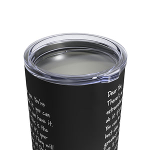 mug with 'Tequila Love Letter Sarcastic Funny Insulated Travel 10oz' graphic on a white background