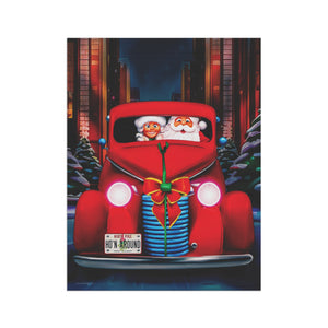 Garden flag with 'Santa Date Night Cute Christmas' design