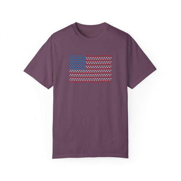 Comfort Colors© Martini Style American Flag Patriotic T-Shirt