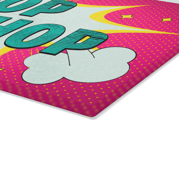 Pop Art Chop Chop Kitchen Decor Cutting Board
