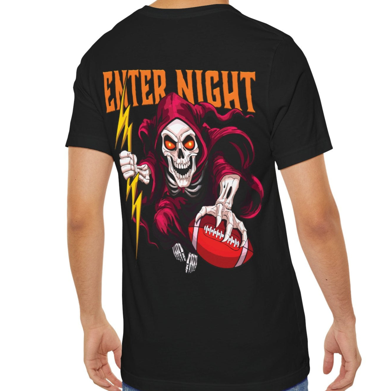 Virginia Tech Football Exit Light Sandman Skeleton T-Shirt