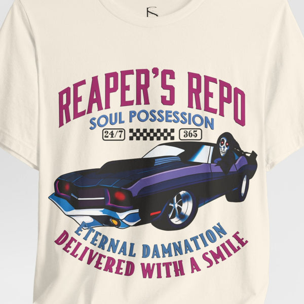 Grim Reaper's Repo Funny Halloween T-Shirt