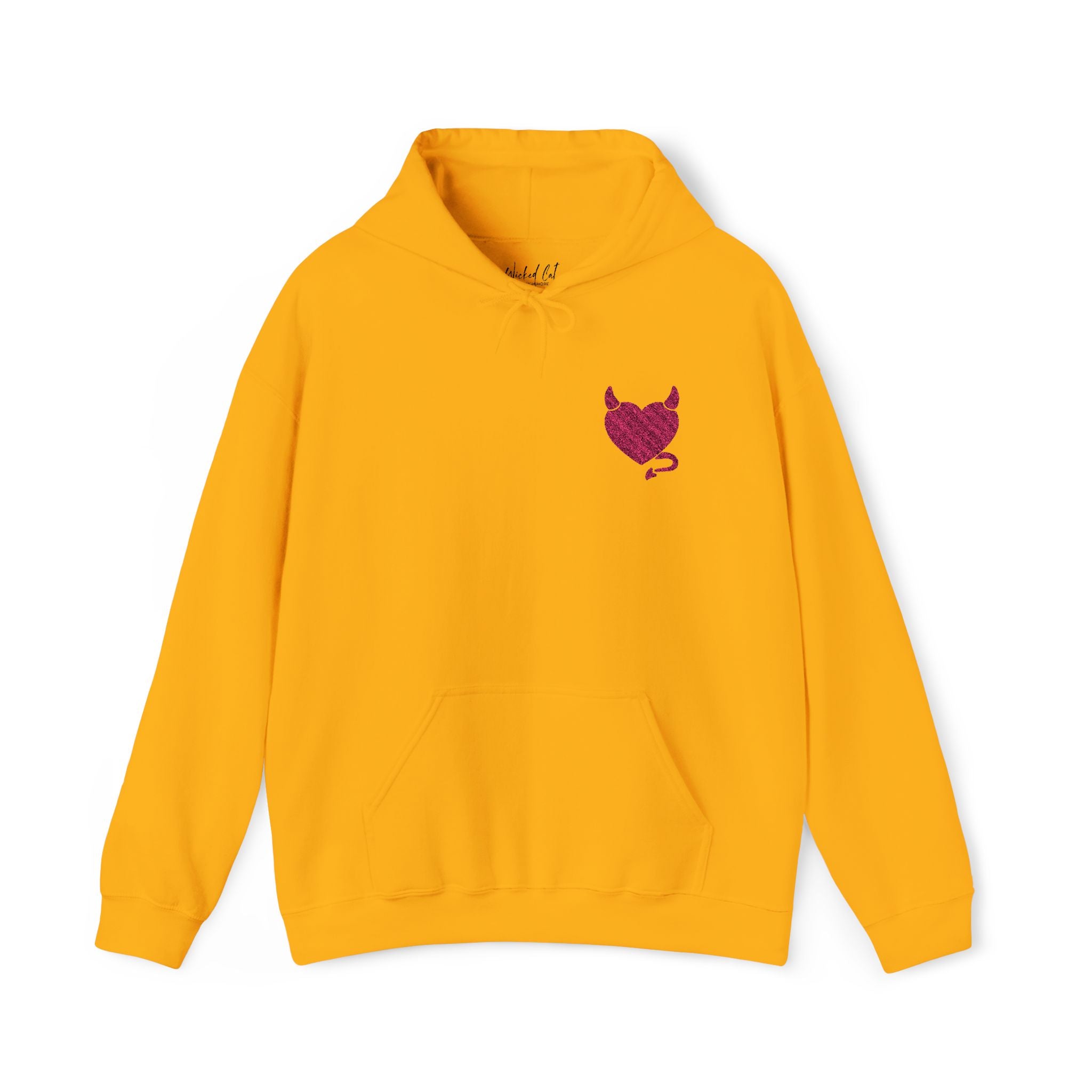 Embroidered Wicked Heart Women's Sweatshirt Hoodie