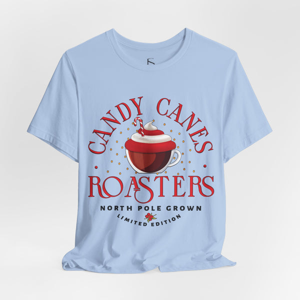 Candy Canes Roasters Christmas Coffee T-Shirt