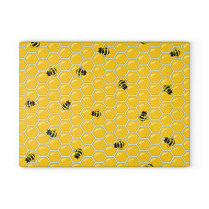 Bumble Bees Cooking Gifts Yellow Glass home decor item