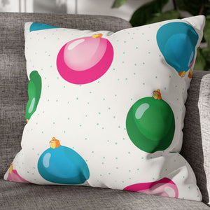 Colorful Ornaments Christmas Pillow Cover